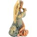 Picture of Angel with Flute cm 12 (4,7 inch) Matteo Nativity Scene Oriental style oil colours Val Gardena wood