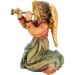 Picture of Angel with Trumpet cm 10 (3,9 inch) Matteo Nativity Scene Oriental style oil colours Val Gardena wood