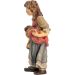 Immagine di Pastorella con Bambino cm 10 (3,9 inch) Presepe Matteo stile orientale colori ad olio in legno Val Gardena