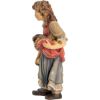 Immagine di Pastorella con bambino Presepe Matteo 28 cm palestinese legno colori a olio
