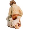 Picture of Kneeling Young Shepherd with Sheep Matteo Nativity 18 cm (7,1 inch) middle eastern wood