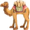 Immagine di Cammello Presepe Matteo 6 cm palestinese legno colori a olio