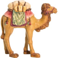 Picture of Camel cm 18 (7,1 inch) Matteo Nativity Scene Oriental style oil colours Val Gardena wood