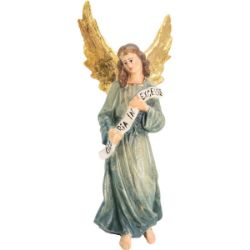 Picture of Angel Gloria cm 10 (3,9 inch) Matteo Nativity Scene Oriental style oil colours Val Gardena wood
