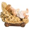 Immagine di Bambinello Gesù con culla separata Presepe Matteo 28 cm palestinese legno