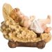 Picture of Infant Jesus with separate Cradle cm 28 (11,0 inch) Matteo Nativity Scene Oriental style oil colours Val Gardena wood