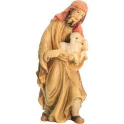 Picture of Shepherd with Sheep cm 10 (3,9 inch) Matteo Nativity Scene Oriental style oil colours Val Gardena wood