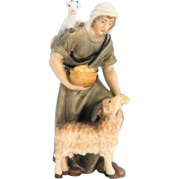 Picture of Shepherd cm 10 (3,9 inch) Matteo Nativity Scene Oriental style oil colours Val Gardena wood