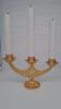 Immagine di Candeliere da Altare 3 fiamme 33x20 cm Stella Spighe Fiamme