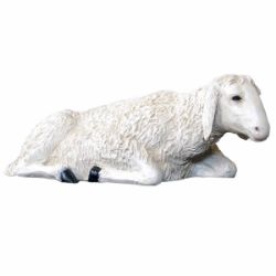 Picture of Sleeping Sheep 160 cm (63 inch) Lando Landi Nativity Scene in fiberglass FOR OUTDOORS with crystal eyes