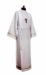 Picture of MADE TO MEASURE - First Communion Alb unisex with folds golden trim pure Polyester Tunic