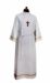 Picture of MADE TO MEASURE - First Communion Alb unisex golden Trim pure Polyester Liturgical Tunic
