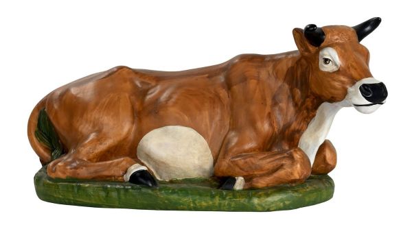 Immagine di Bue Presepe Euromarchi 53 cm plastica grande da esterno 