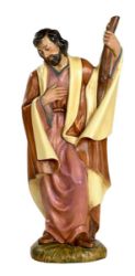 Immagine di San Giuseppe cm 53 (21 inch) Presepe Euromarchi dipinto a mano per esterno 
