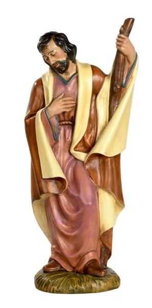 Immagine di San Giuseppe Presepe Euromarchi 53 cm plastica grande da esterno 