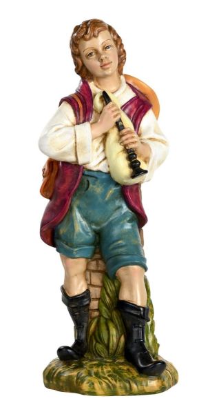 Immagine di Pastore con Piffero Presepe Euromarchi 53 cm plastica grande da esterno 