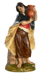 Immagine di Donna con Brocca cm 53 (21 inch) Presepe Euromarchi dipinto a mano per esterno 