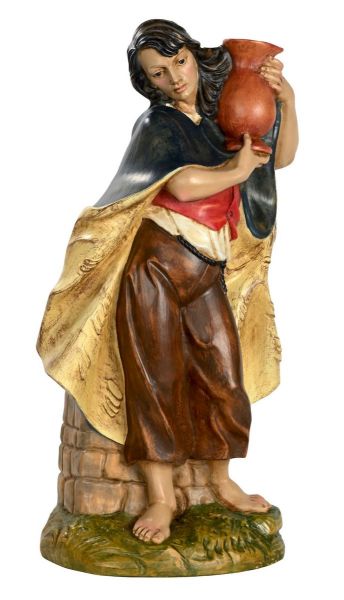 Picture of Woman with Jug cm 53 (21 inch) hand painted Euromarchi Nativity for outdoor