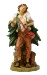 Picture of Shepherd with Sheep cm 65 (25,6 inch) resin hand painted Euromarchi Nativity for outdoor
