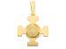 Immagine di Croce quadrata con Medaglia San Benedetto sulla Roccia Ciondolo Pendente gr 3,5 Oro giallo massiccio 18kt Unisex Donna Uomo 
