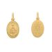 Picture of Our Lady of Graces Regina sine labe originali concepta o.p.n. Coining Sacred Oval Medal Pendant gr 2,2 Yellow Gold 18k Unisex Woman Man 