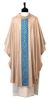 Picture of Gold Modern Chasuble | Roll collar | Galloon on front/back | Linen