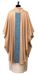 Picture of Pure linen Chasuble with modern blue and gold galloon - Gold