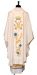 Picture of Silk Marian Chasuble with richly embroidered orphrey - Cream
