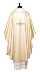 Picture of Gold lurex Chasuble embroidered Cross - Gold