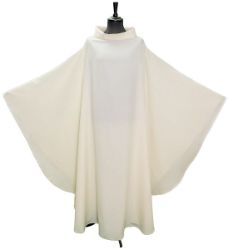 Picture of Wide Chasuble/Alb in Vatican fabric - White, Ivory
