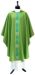 Picture of Vatican fabric Chasuble fine galloon on front - Ivory, Violet, Red, Green, White, Pink