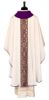 Immagine di Casula sacerdotale seta collo ad anello con gallone davanti e dietro