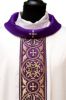 Immagine di Casula sacerdotale seta collo ad anello con gallone davanti e dietro