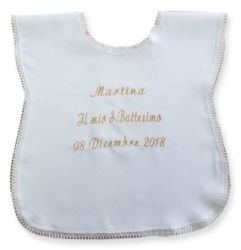Picture of CUSTOMIZABLE Baptism Custom Infant Tunic Polyester White Baptism Cloth Dress