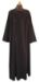 Picture of Brotherhoods dress: pleated Tunic & embroidered Cape - Black