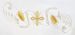 Immagine di Tovaglia altare raso cotone Croci Spighe filati oro argento cm 150x250 5 ricami frontali - Avorio