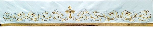 Picture of MADE TO MEASURE Altar Cloth | Satin | Gold & silver yarn, stones
