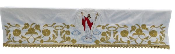 Picture of MADE TO MEASURE Church Altar Table Cloth | Satin | Risen Jesus