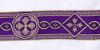 Immagine di Tovaglia da altare bianca in lino con gallone140x250 cm