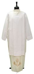 Picture of Cotton blend Lirtugical Surplice with 4 pleats - White, Ivory