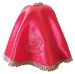 Picture of Polyester satin Ciborium veil with Grape Chalice and Spikes diam. 17,7 inch - Ivory, Violet, Red, Green