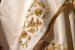 Imagen de Velo Humeral barroco solemne seda de algodón bordado con piedras cm 260x65 - Marfil, Morado, Rojo, Verde