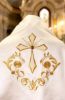 Picture of Solemn baroque Humeral Veil in cotton silk embroidered with stones