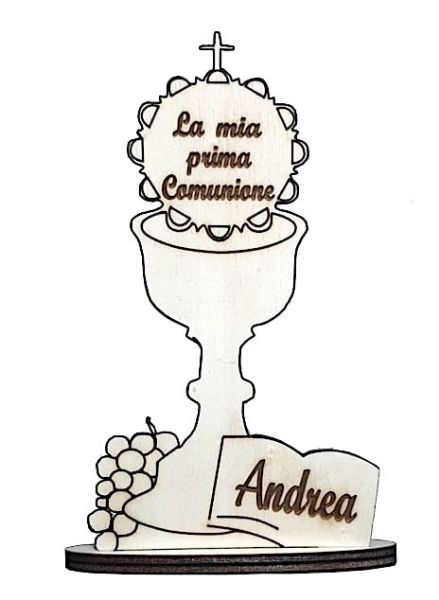 Picture of CUSTOM Italian First Communion wooden favors 15x8,5 cm Chalice
