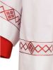 Immagine di Cotta Chierichetto misto cotone bordo rosso a rombi
