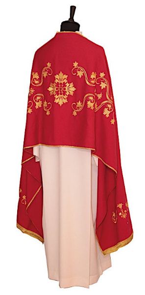 Picture of Wool Humeral Veil with embroidery colored stones and pearls