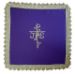 Immagine di Palla Animetta tessuto Vaticano ricamo Croce JHS senza cartoncino estraibile - Avorio, Viola, Rosso, Verde, Bianco, Rosa, Morello