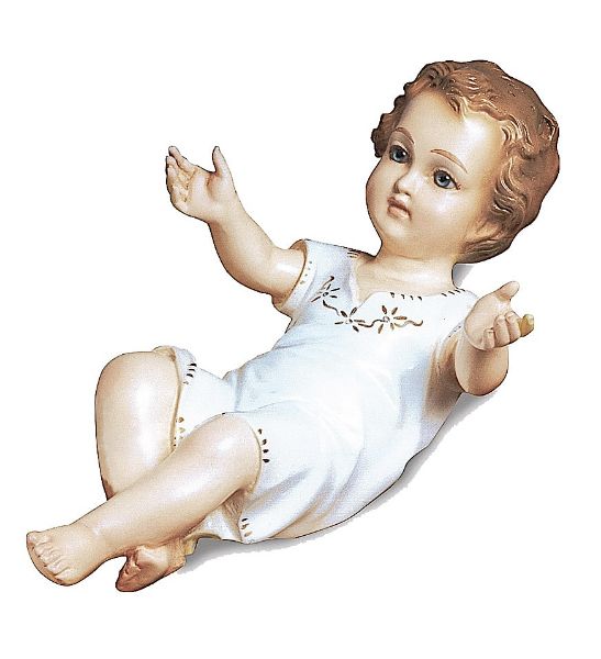 Immagine di Statua Bambinello Gesù resina 27 cm Lando Landi da esterno