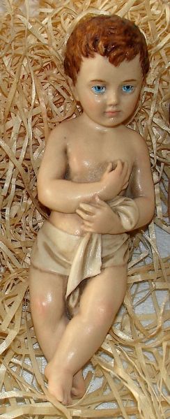 Immagine di Bambinello Gesù nudo 15 cm Lando Landi resina