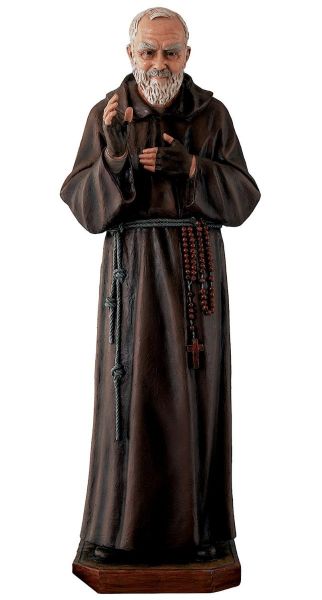 Immagine di Statua Padre Pio 1 metro (100 cm) resina da esterno